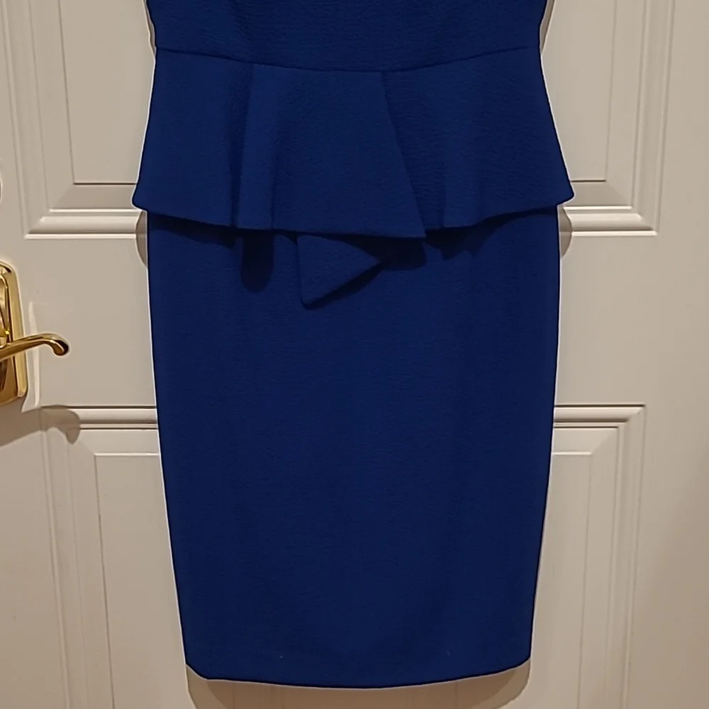 Royal Blue Black Halo Dress - Picture 4 of 8